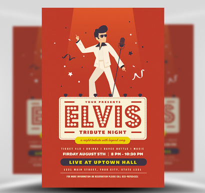 04 Elvis Tribute Night 1 Flyer
