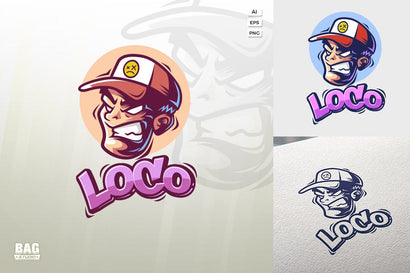 Loco Cartoon Logo