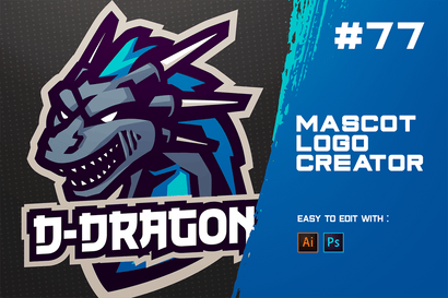 D dragon Logo