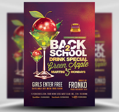 Back To School Drink Special Flyer 1
