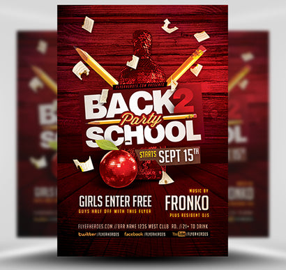 Back To School Party Flyer 7 1