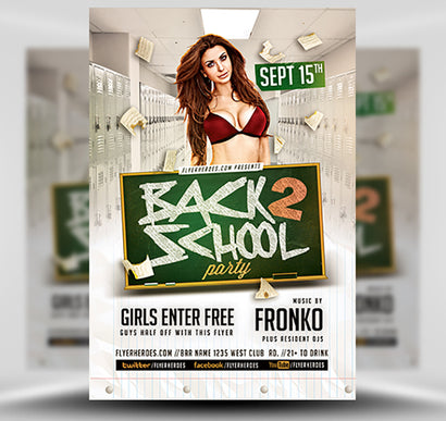 Back To School Party Flyer 9 1