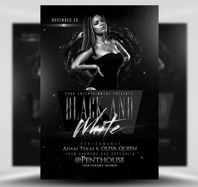Black And White Flyer 1