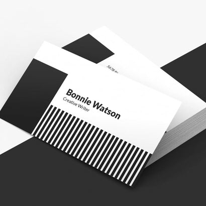 Black Stripe Business Card