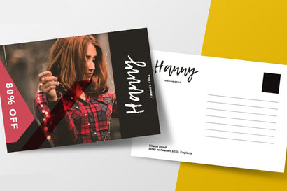 Blank Fashion Postcard