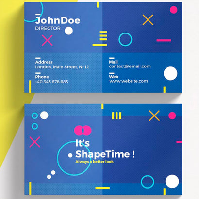 Blue Minimal Business Card