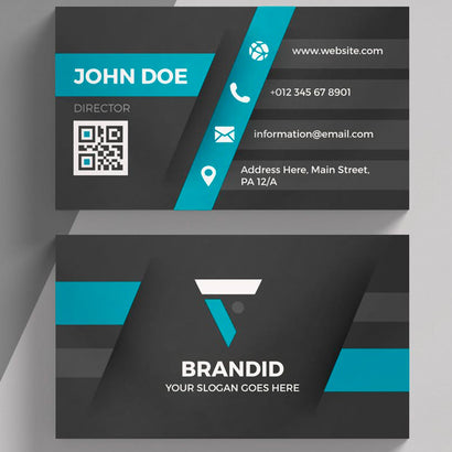 Blue Stripe Corporate Business Card