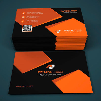 Business Card Orange