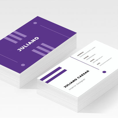 Business Card Purple