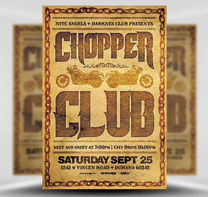 Chopper Club Flyer 1