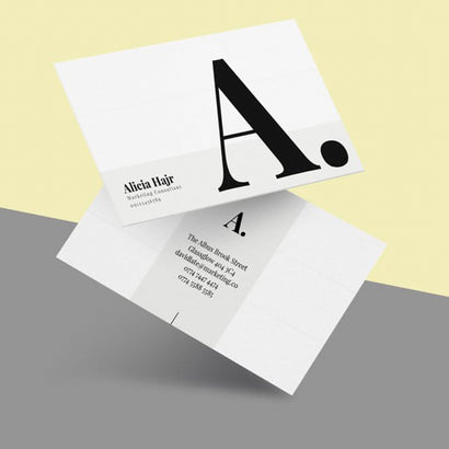 Clean Marketing Consultant Business Card