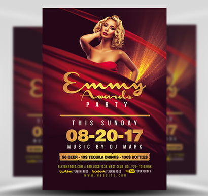 Emmy Party V1 1 Flyer