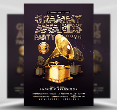 Grammy Awards Party Flyer 1