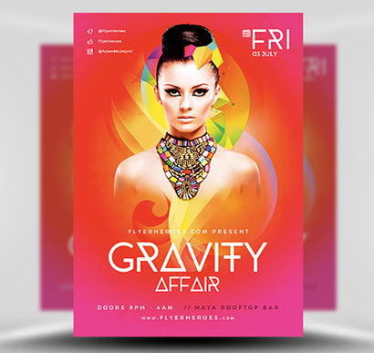 Gravity Affair Flyer 1