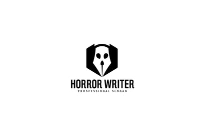 Horror Writer Pen Logo