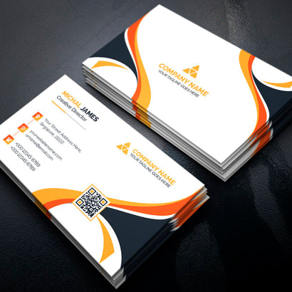 James Creative Business Card Orange