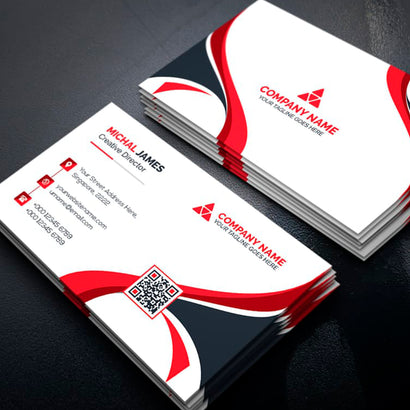James Creative Business Card Red