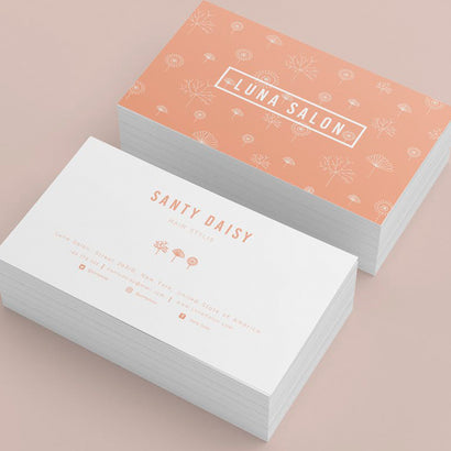 Luna Salon Business card