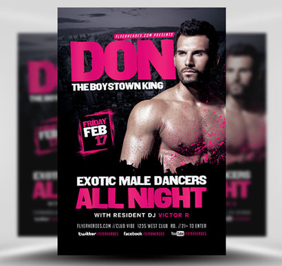 Male Dancers Flyer 1