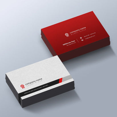 Red Life Business Card Design #58