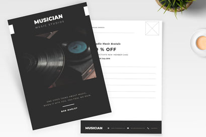Music Postcard Flyer