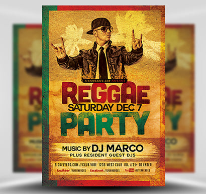 Reggae Party Flyer 1