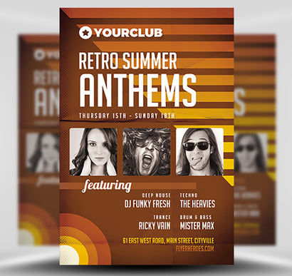 Retro Anthems Flyer  1