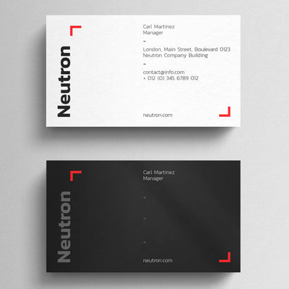 Simple Black Business Card