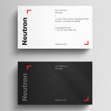 Simple Black Business Card
