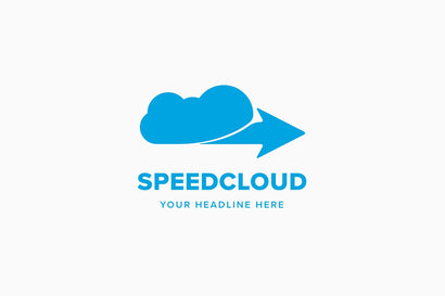 Speed Cloud Logo Template 2