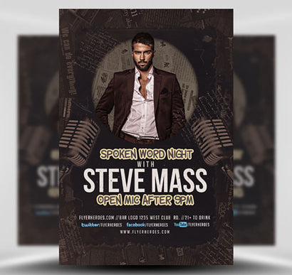 Spoken Word Night Flyer 1