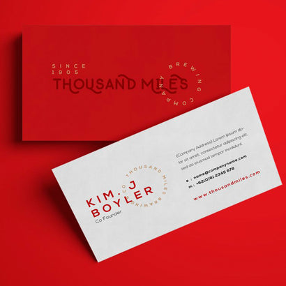 Thousand Miles Business Card