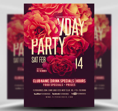 Vday Party Flyer 1