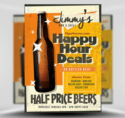 Vintage Beer Poster V5 1 Flyer