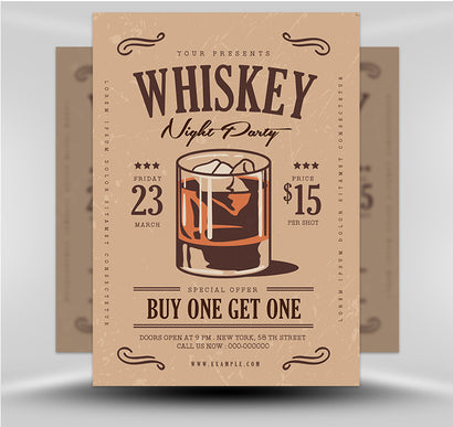 Whiskey Night 1 Flyer