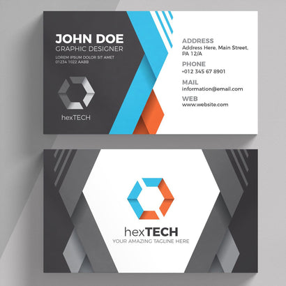 hexTECH Business Card Design #29